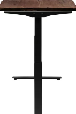 Skrivbord Harmony - Mörkt Trä/Svart - Höj/Sänkbart, 160cm - KARE Design