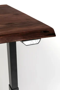 Skrivbord Harmony - Mörkt Trä/Svart - Höj/Sänkbart, 160cm - KARE Design