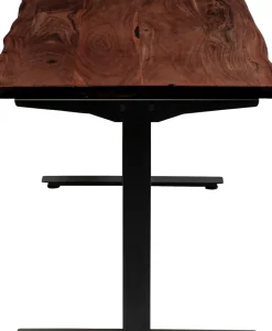 Skrivbord Harmony - Mörkt Trä/Svart - Höj/Sänkbart, 180cm - KARE Design