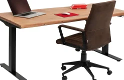 Skrivbord Harmony - Trä/Svart - Höj/Sänkbart, 180cm - KARE Design
