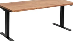 Skrivbord Harmony - Trä/Svart - Höj/Sänkbart, 200cm - KARE Design