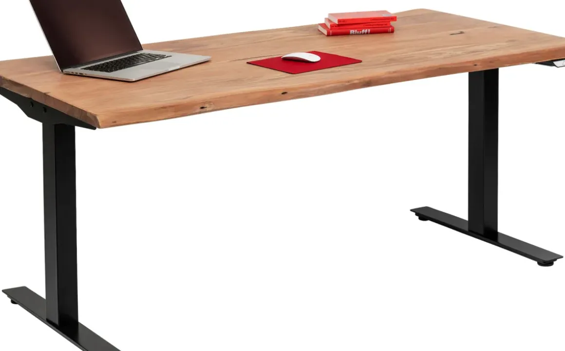 Skrivbord Harmony - Trä/Svart - Höj/Sänkbart, 200cm - KARE Design
