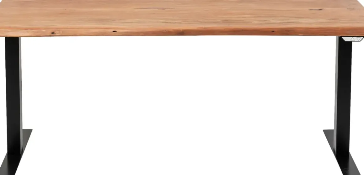 Skrivbord Harmony - Trä/Svart - Höj/Sänkbart, 200cm - KARE Design