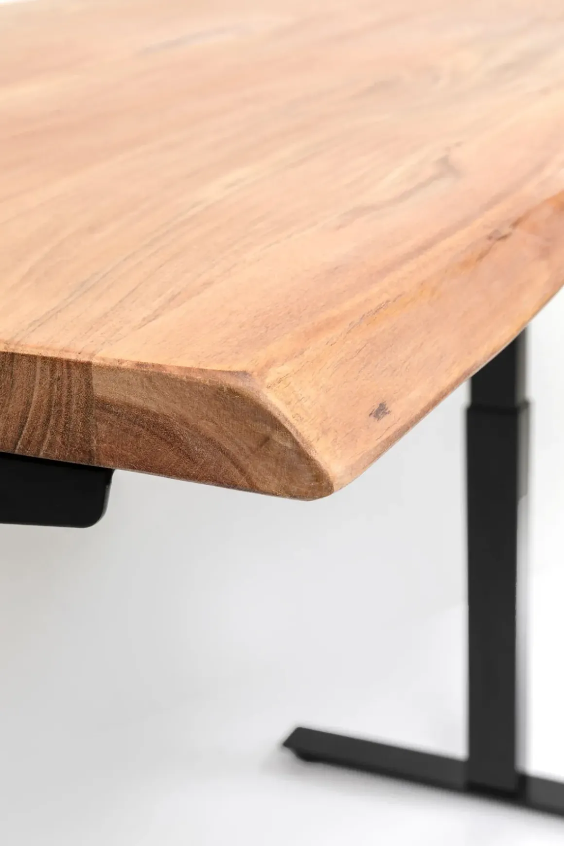 Skrivbord Harmony - Trä/Svart - Höj/Sänkbart, 200cm - KARE Design