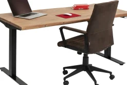 Skrivbord Harmony - Trä/Svart - Höj/Sänkbart, 160cm - KARE Design