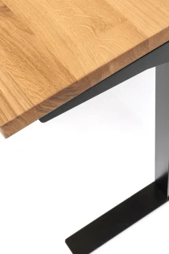 Skrivbord Jackie - Massiv Ek/Svart - Höj/Sänkbart, 160cm - KARE Design