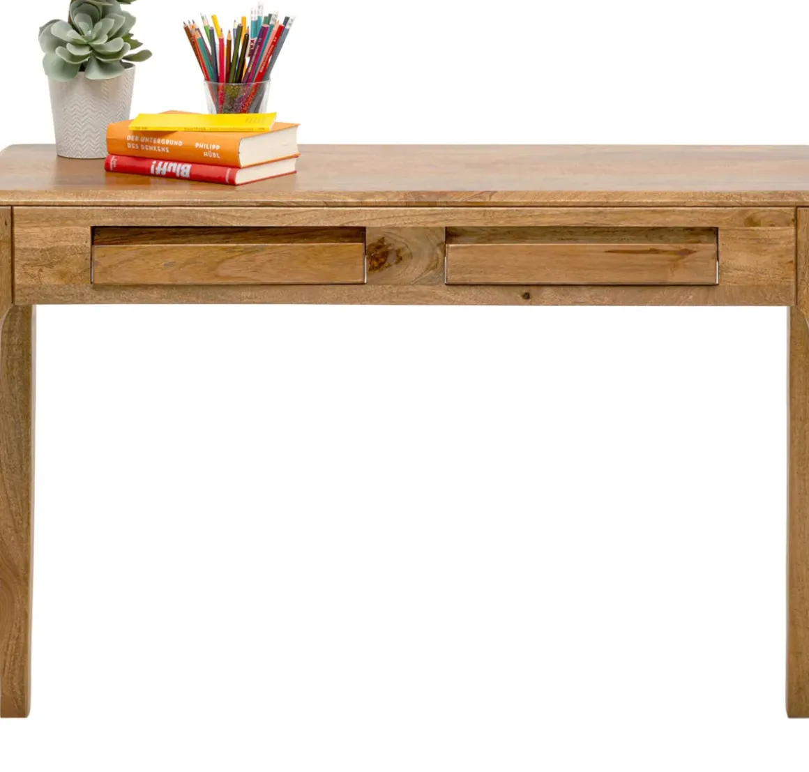 Skrivbord Laptop Brooklyn Nature - Bord i Massivt Trä, 110x40cm - KARE Design
