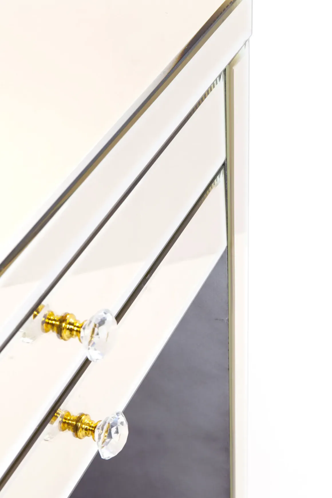 Skrivbord Luxury - Champagnefärgat Spegelglas, 160cm - KARE Design