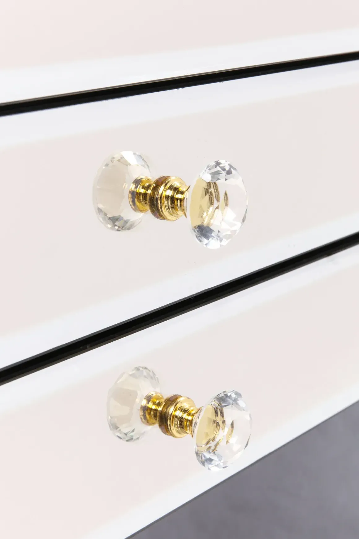 Skrivbord Luxury - Champagnefärgat Spegelglas, 160cm - KARE Design