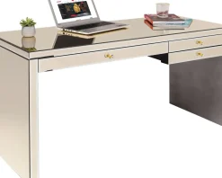 Skrivbord Luxury - Champagnefärgat Spegelglas, 160cm - KARE Design