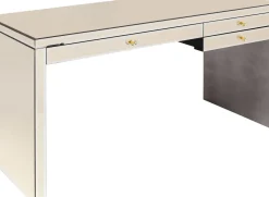 Skrivbord Luxury - Champagnefärgat Spegelglas, 160cm - KARE Design