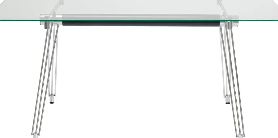 Skrivbord Officia - Glas/krom, 160x80cm - KARE Design