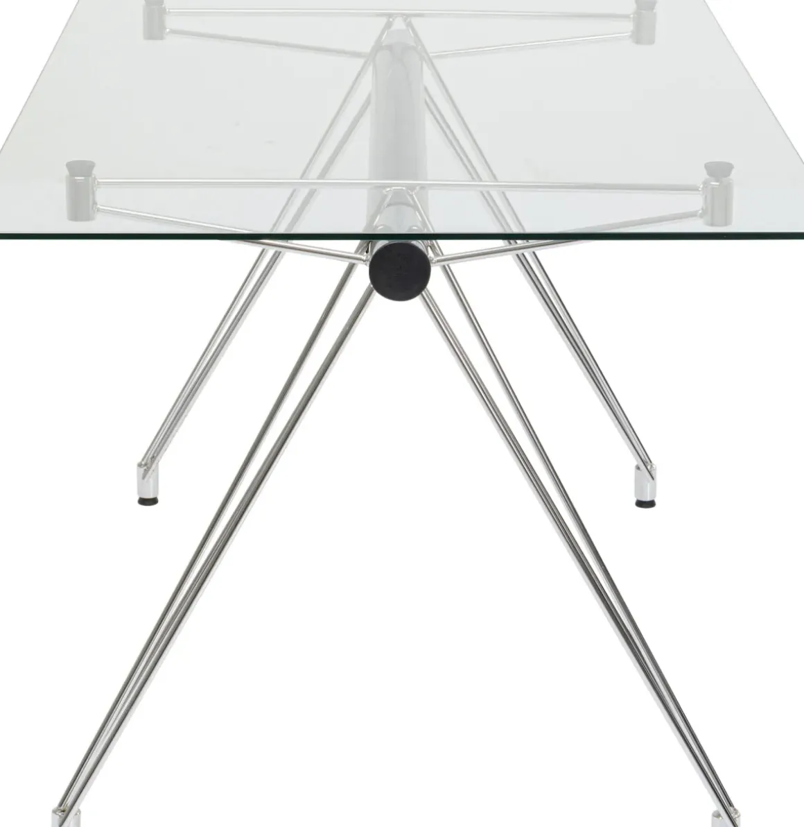Skrivbord Officia - Glas/krom, 160x80cm - KARE Design