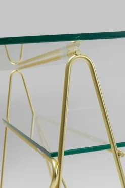 Skrivbord Polar - Glas/Mässing, 135cm - KARE Design