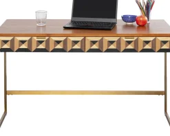 Skrivbord Silencio - Valnötsfanér, 120x76cm - KARE Design
