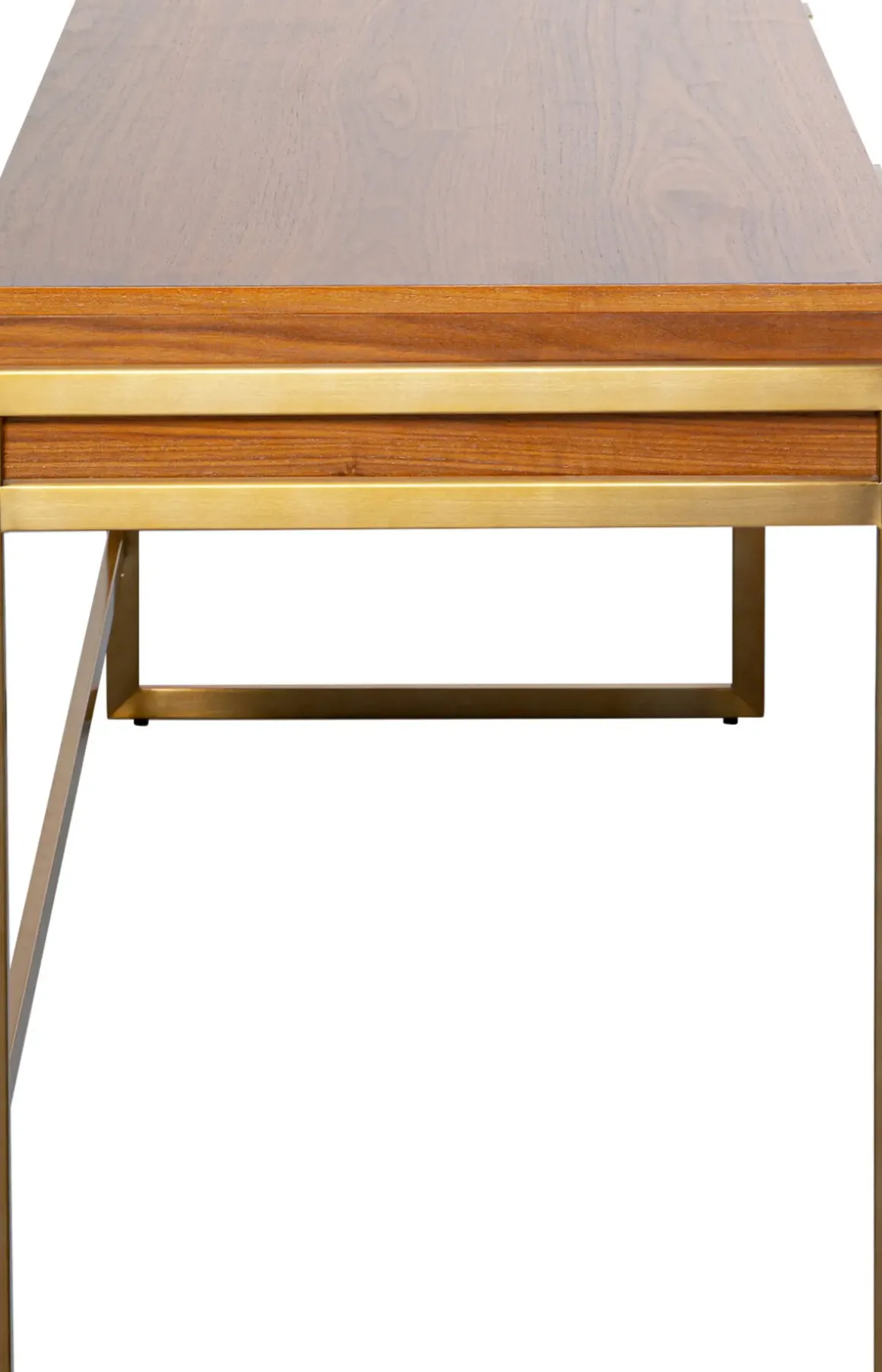 Skrivbord Silencio - Valnötsfanér, 120x76cm - KARE Design