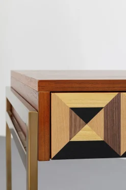 Skrivbord Silencio - Valnötsfanér, 120x76cm - KARE Design