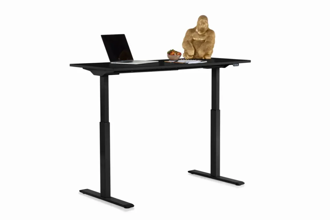 Skrivbord Smart - Svart/Svart Höj/Sänkbart, 140cm - KARE Design