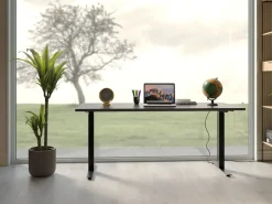 Skrivbord Smart - Svart/Svart Höj/Sänkbart, 140cm - KARE Design