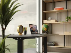 Skrivbord Smart - Svart/Svart Höj/Sänkbart, 140cm - KARE Design