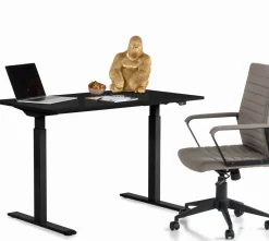 Skrivbord Smart - Svart/Svart Höj/Sänkbart, 120cm - KARE Design