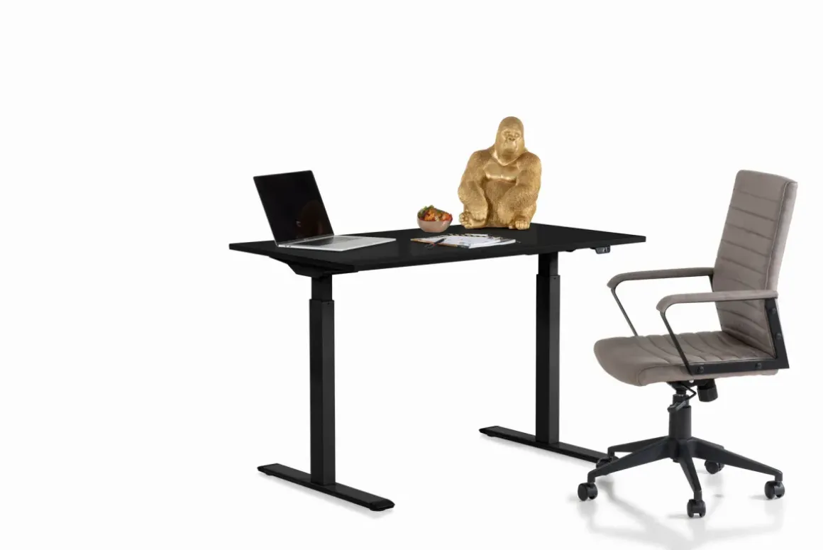 Skrivbord Smart - Svart/Svart Höj/Sänkbart, 120cm - KARE Design