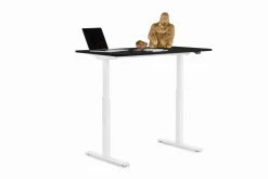 Skrivbord Smart - Svart/Vit Höj/Sänkbart, 120cm - KARE Design