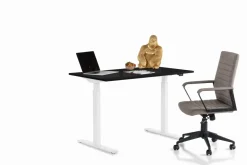 Skrivbord Smart - Svart/Vit Höj/Sänkbart, 120cm - KARE Design