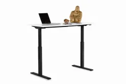 Skrivbord Smart - Vit/SvartHöj/Sänkbart, 160cm - KARE Design