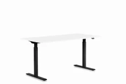 Skrivbord Smart - Vit/Svart Höj/Sänkbart, 120cm - KARE Design