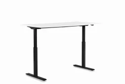 Skrivbord Smart - Vit/Svart Höj/Sänkbart, 120cm - KARE Design