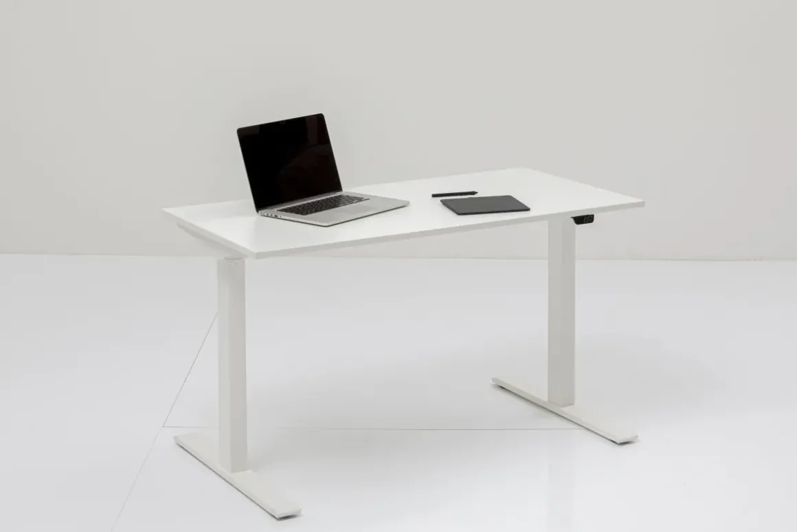 Skrivbord Smart - Vit/Vit Höj/Sänkbart, 140cm - KARE Design