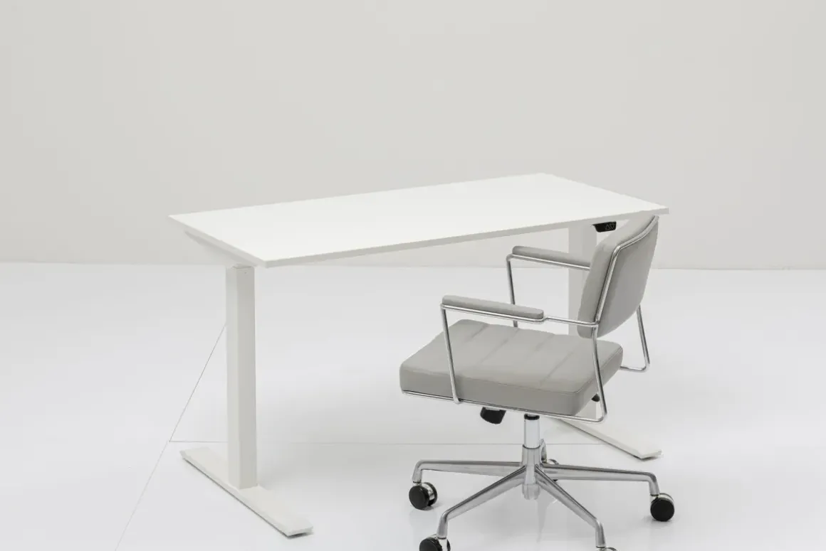 Skrivbord Smart - Vit/Vit Höj/Sänkbart, 140cm - KARE Design