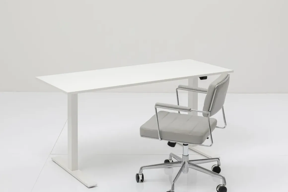 Skrivbord Smart - Vit/Vit Höj/Sänkbart, 140cm - KARE Design