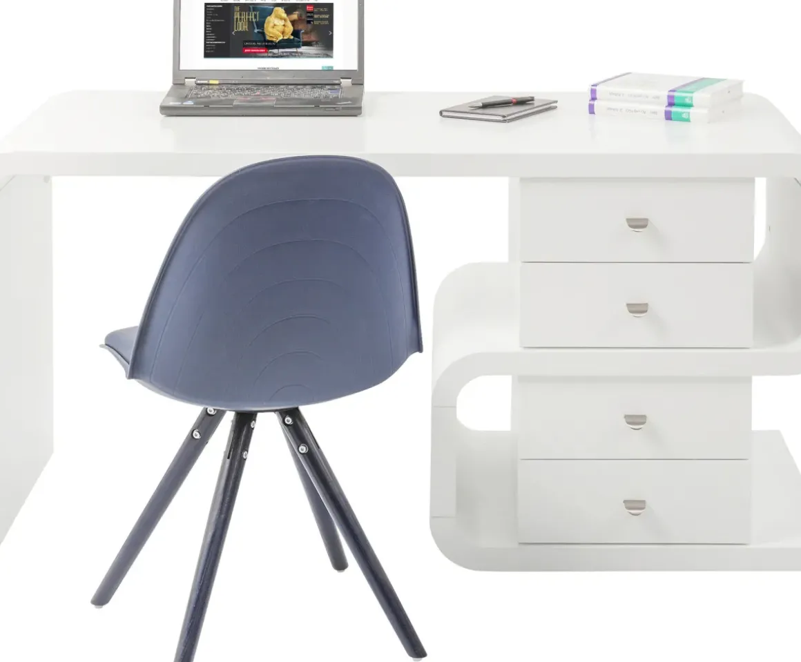 Skrivbord Snake - Vit, 150cm - KARE Design