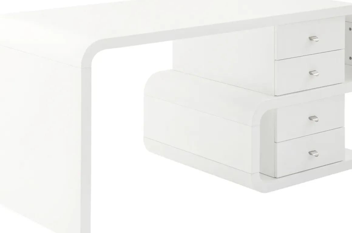 Skrivbord Snake - Vit, 150cm - KARE Design