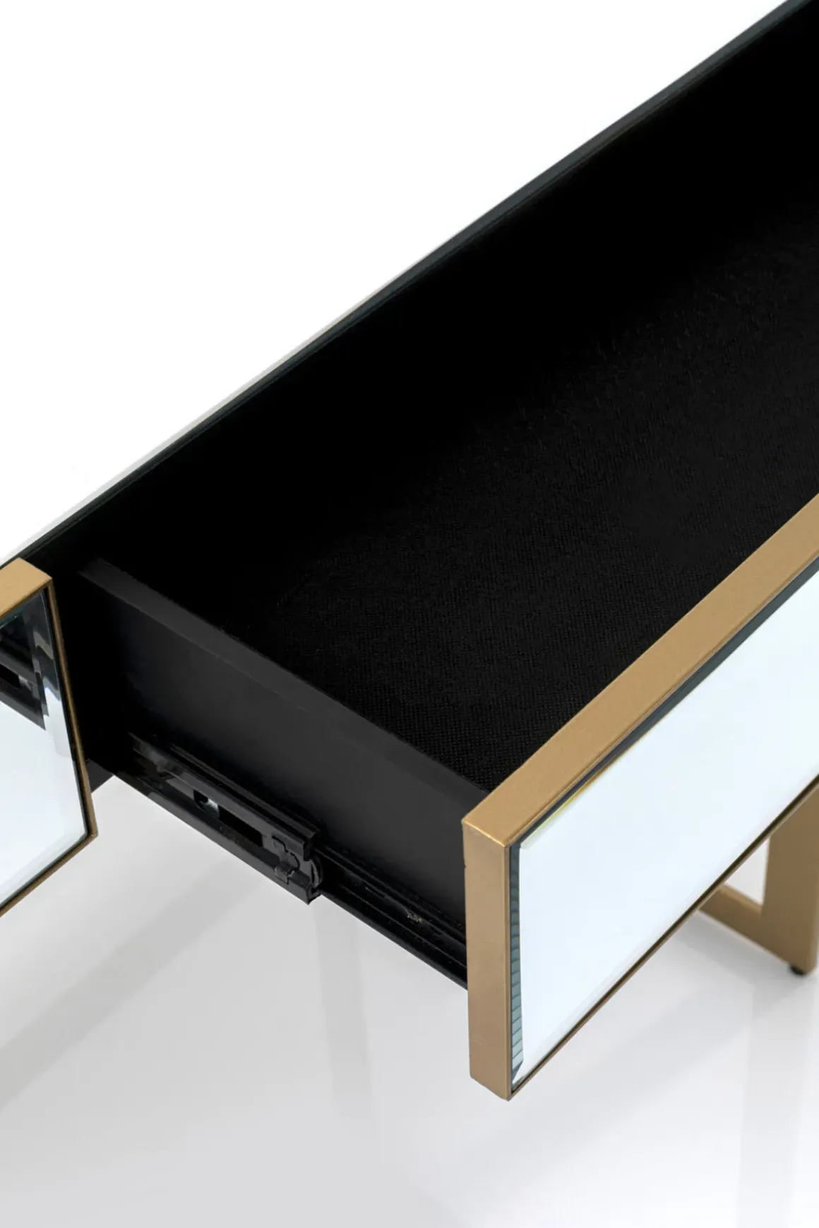 Skrivbord Soran - Spegelglas/Guld, 120x50cm - KARE Design