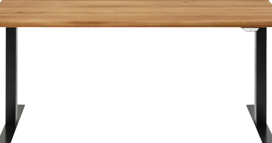 Skrivbord Symphony - Ek/Svart Höj/Sänkbart, 160cm - KARE Design