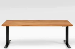 Skrivbord Symphony - Ek/Svart Höj/Sänkbart, 200cm - KARE Design