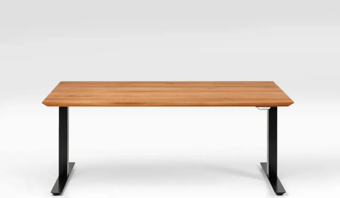 Skrivbord Symphony - Ek/Svart Höj/Sänkbart, 180cm - KARE Design