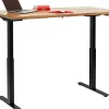 Skrivbord Symphony - Massivt Trä/Svart Höj/Sänkbart, 160cm - KARE Design