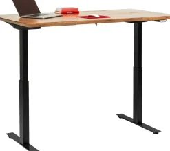 Skrivbord Symphony - Massivt Trä/Svart Höj/Sänkbart, 160cm - KARE Design