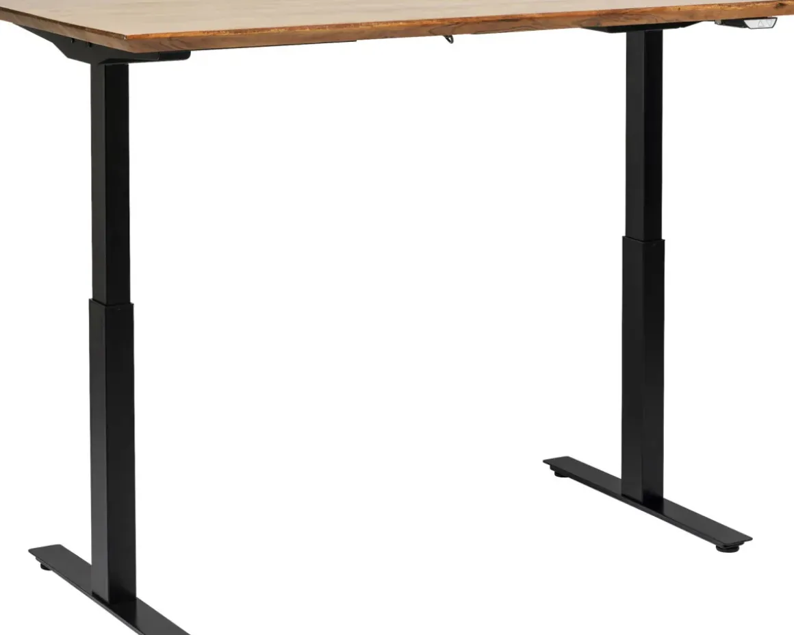Skrivbord Symphony - Massivt Trä/Svart Höj/Sänkbart, 160cm - KARE Design