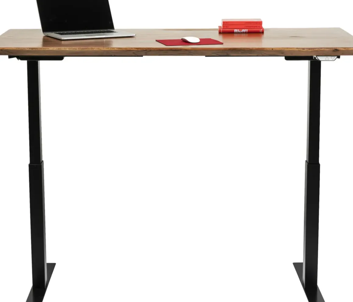 Skrivbord Symphony - Massivt Trä/Svart Höj/Sänkbart, 160cm - KARE Design