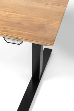 Skrivbord Symphony - Massivt Trä/Svart Höj/Sänkbart, 160cm - KARE Design