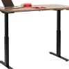 Skrivbord Symphony - Mörkt Trä/Svart Höj/Sänkbart, 160cm - KARE Design