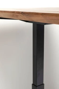 Skrivbord Symphony - Mörkt Trä/Svart Höj/Sänkbart, 160cm - KARE Design