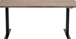 Skrivbord Symphony - Mörkt Trä/Svart Höj/Sänkbart, 160cm - KARE Design