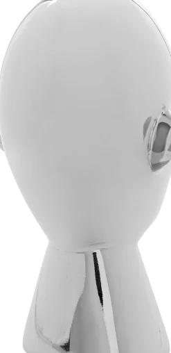 Skulptur Abstract Face - Silver, 22cm - KARE Design
