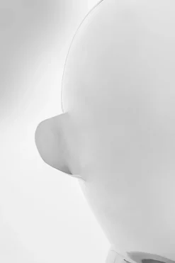 Skulptur Abstract Face - Silver, 22cm - KARE Design